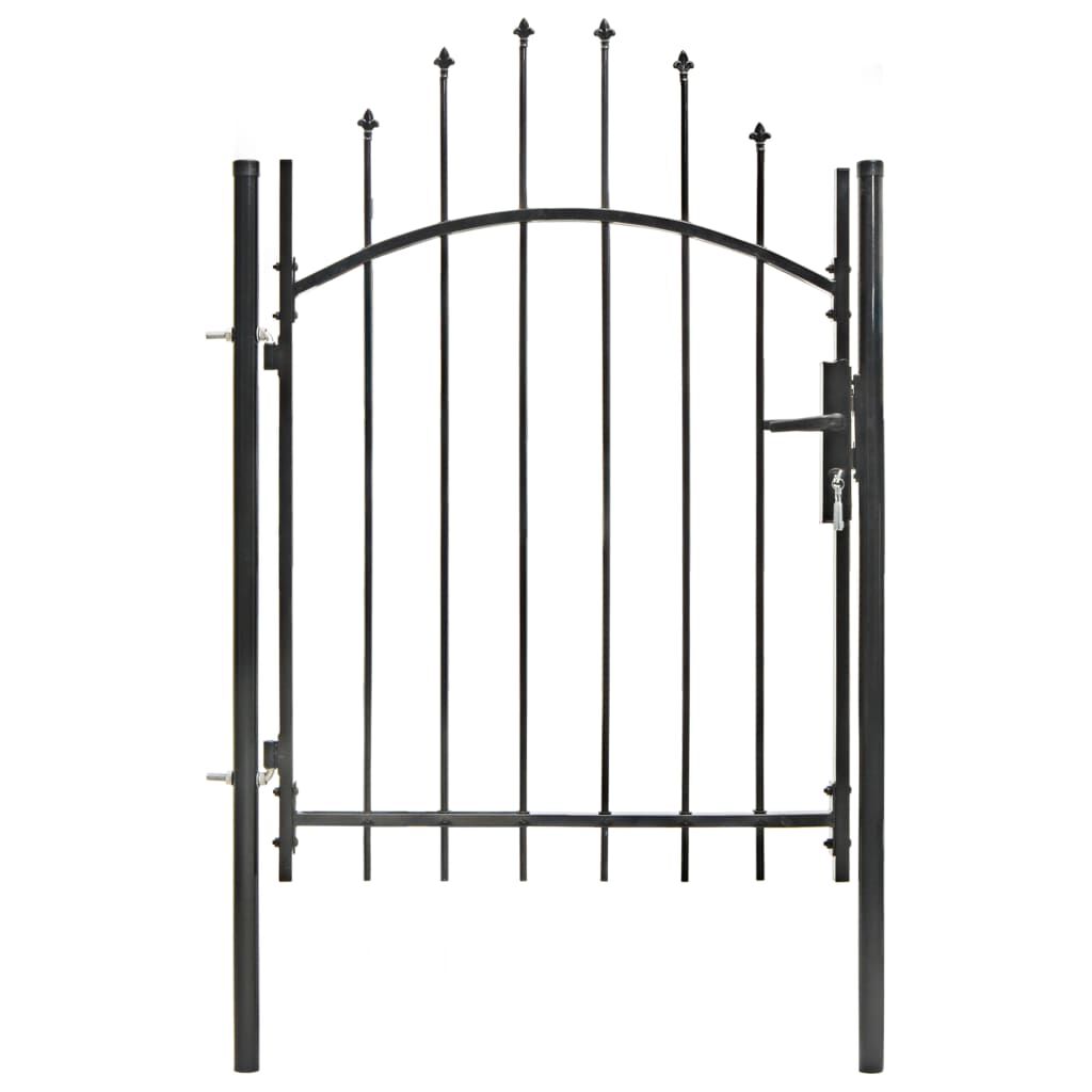 Gartentor zwischen hecke