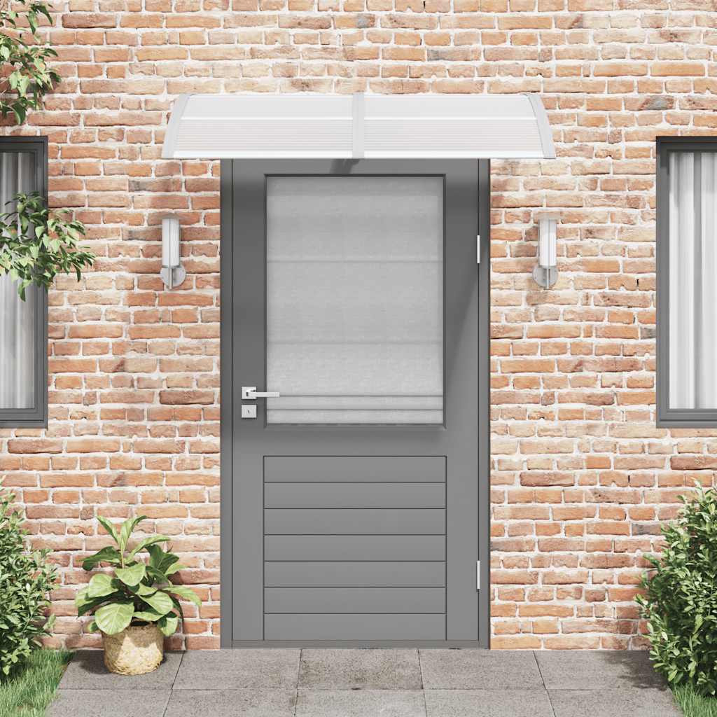 vordach haustür weiß aus aluminium