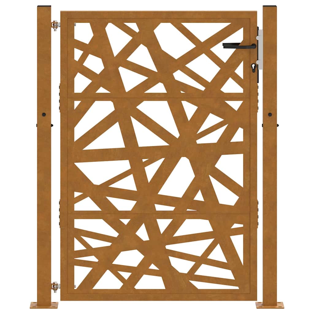 Gartentor braun metall