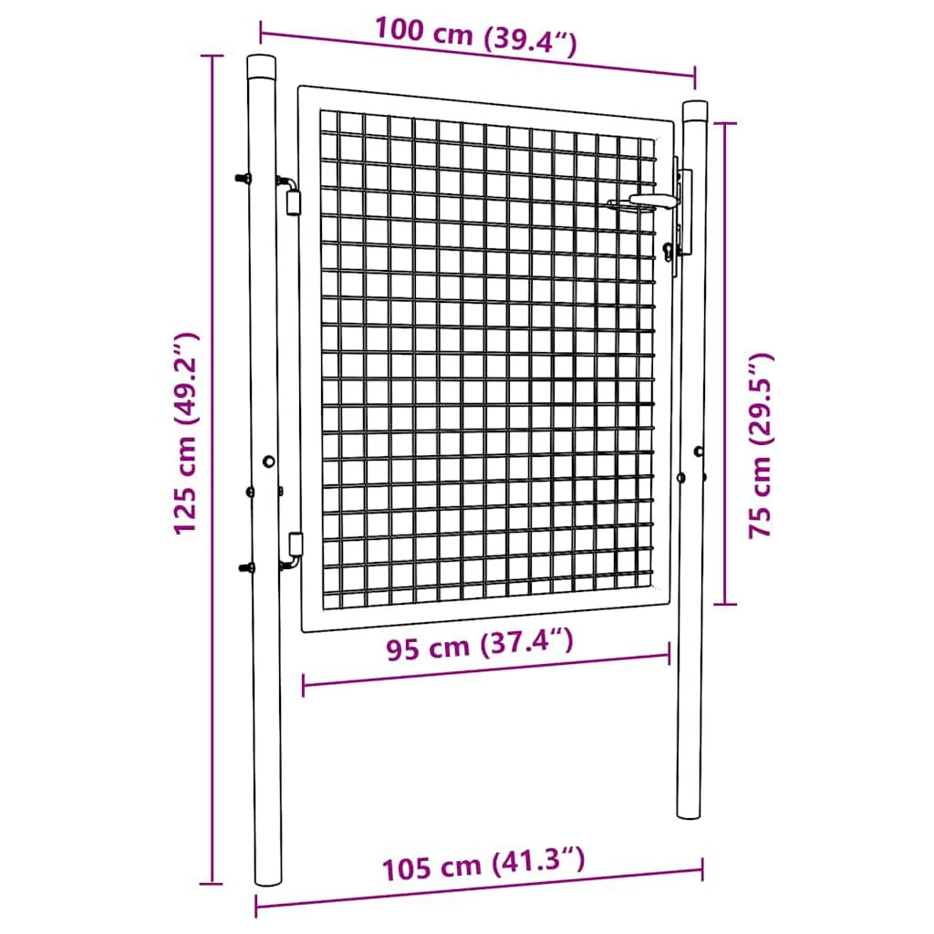 Gartentor 100 cm Breit