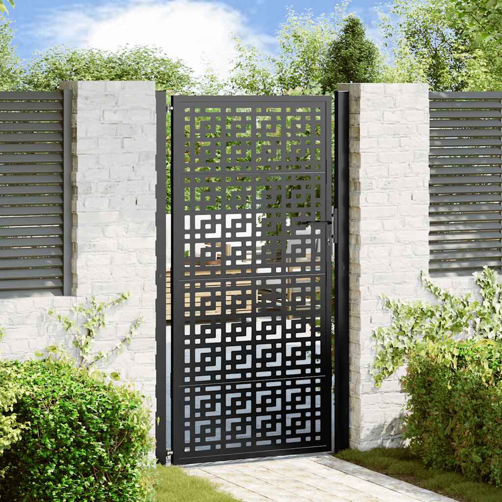 gartentor metall anthrazit 180 cm hoch