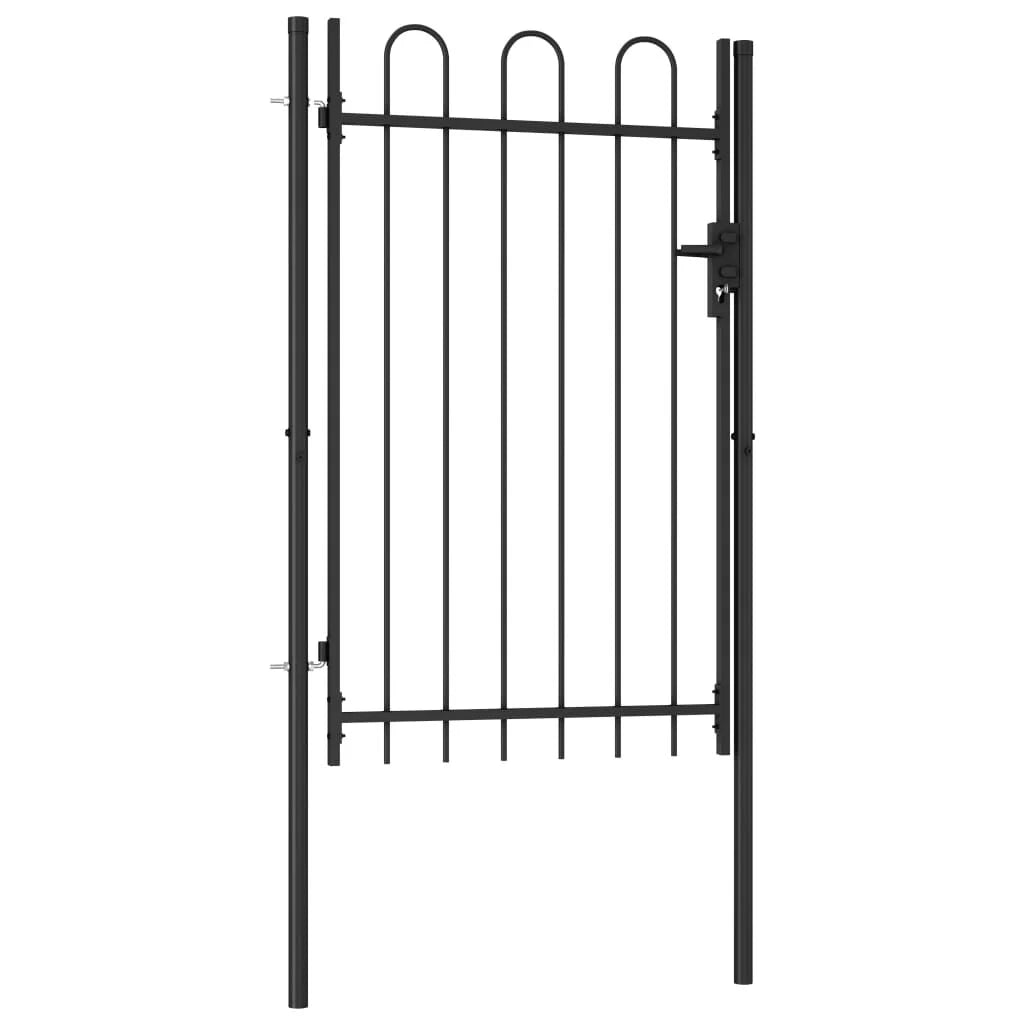  Gartentor schwarz Metall 